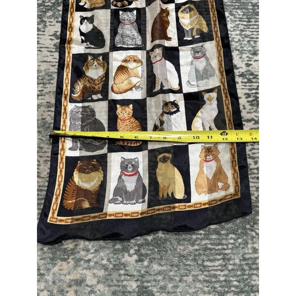 Vtg Cat Neck Scarf 57